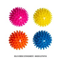 BOLA CRESPA PARA MASSAGEM - DURA PEQUENA 7 CM CORES