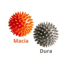 BOLA CRESPA PARA MASSAGEM 7 CM - KIT COM 2 UNID. (1 MACIA + 1 DURA) ACTE