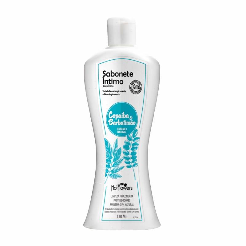 SABONETE LÍQUIDO ÍNTIMO 130 ML COPAÍBA E BARBATIMÃO HOT FLOWERS - Main Image
